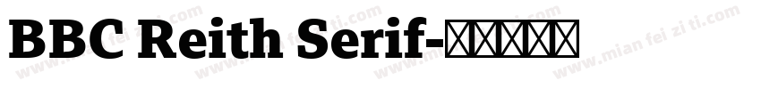 BBC Reith Serif字体转换